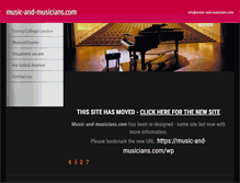 Tablet Screenshot of music-and-musicians.com